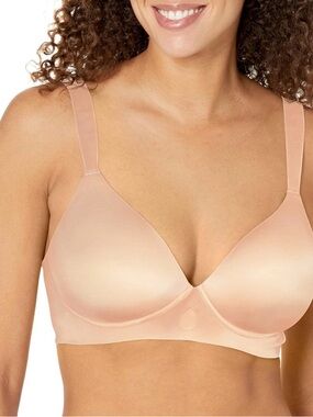 NWT Bali Comfort Seamless Nude T-Shirt Bra - Light Beige Size XL- see size chart